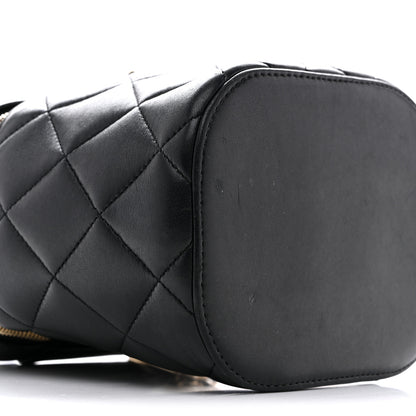 Chanel Lambskin Quilted Trendy Vanity Case Black 9 of 14