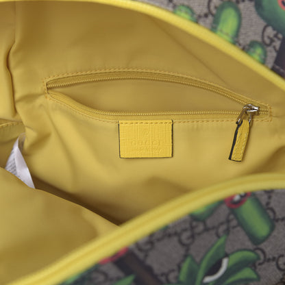 Gucci GG Supreme Monogram Smiling Plants Childrens Backpack 7 of 9