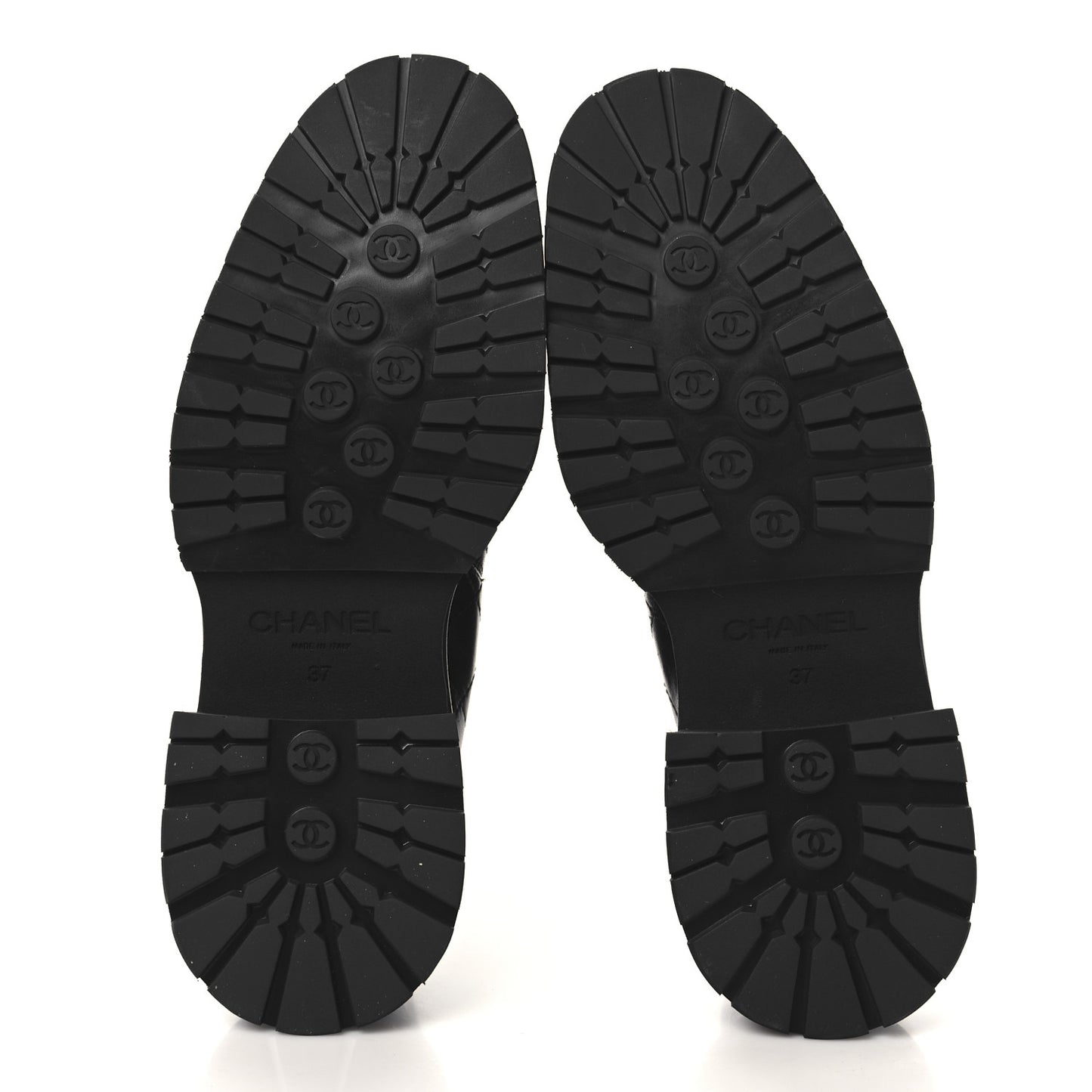 Calfskin Patent Cap Toe Quilted Short Boots 37 Black