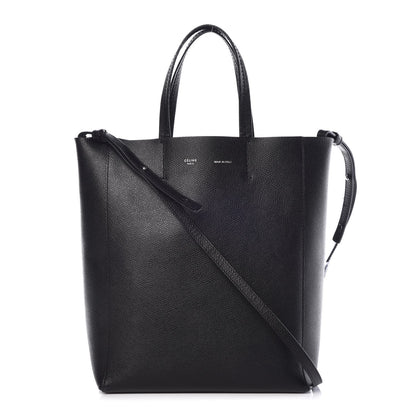 Celine Grained Calfskin Small Vertical Cabas Black 1 of 15