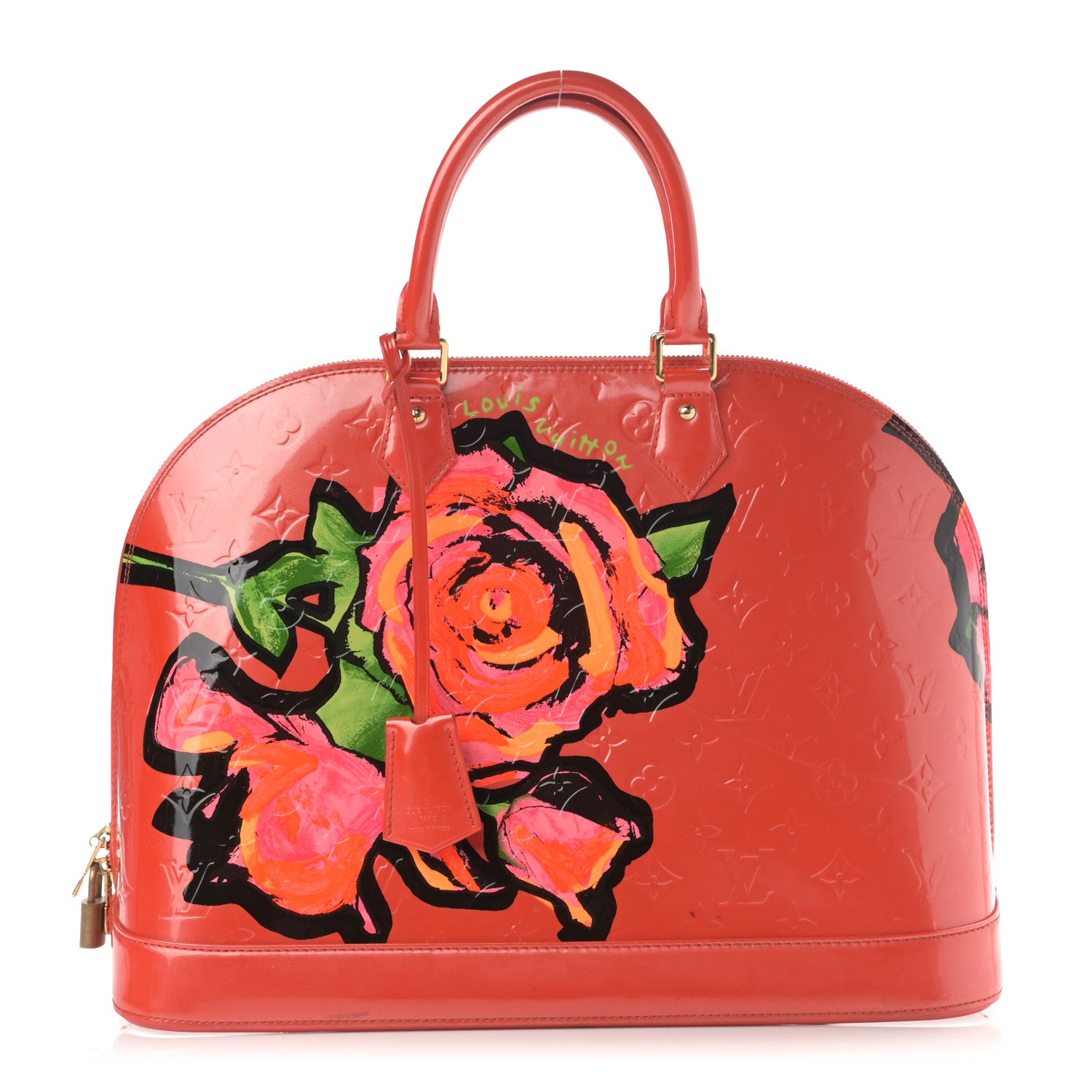 Louis Vuitton Vernis Roses Alma GM Orange Sunset 1 of 18