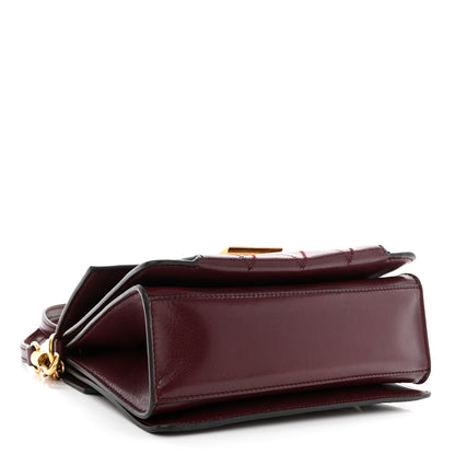 Givenchy Goatskin Quilted Small GV3 Shoulder Bag Aubergine 4 of 10