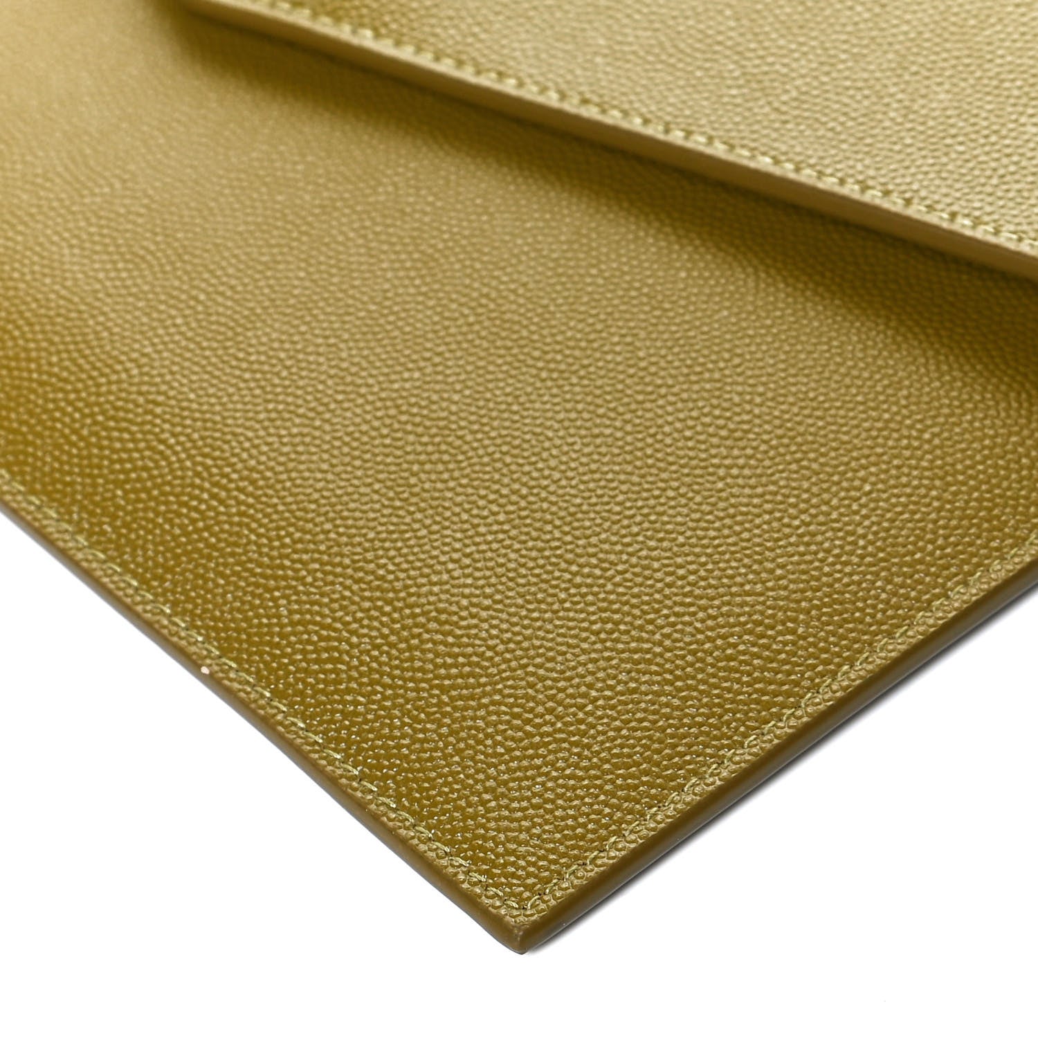 Saint Laurent Grain De Poudre Uptown Pouch Olive 9 of 9