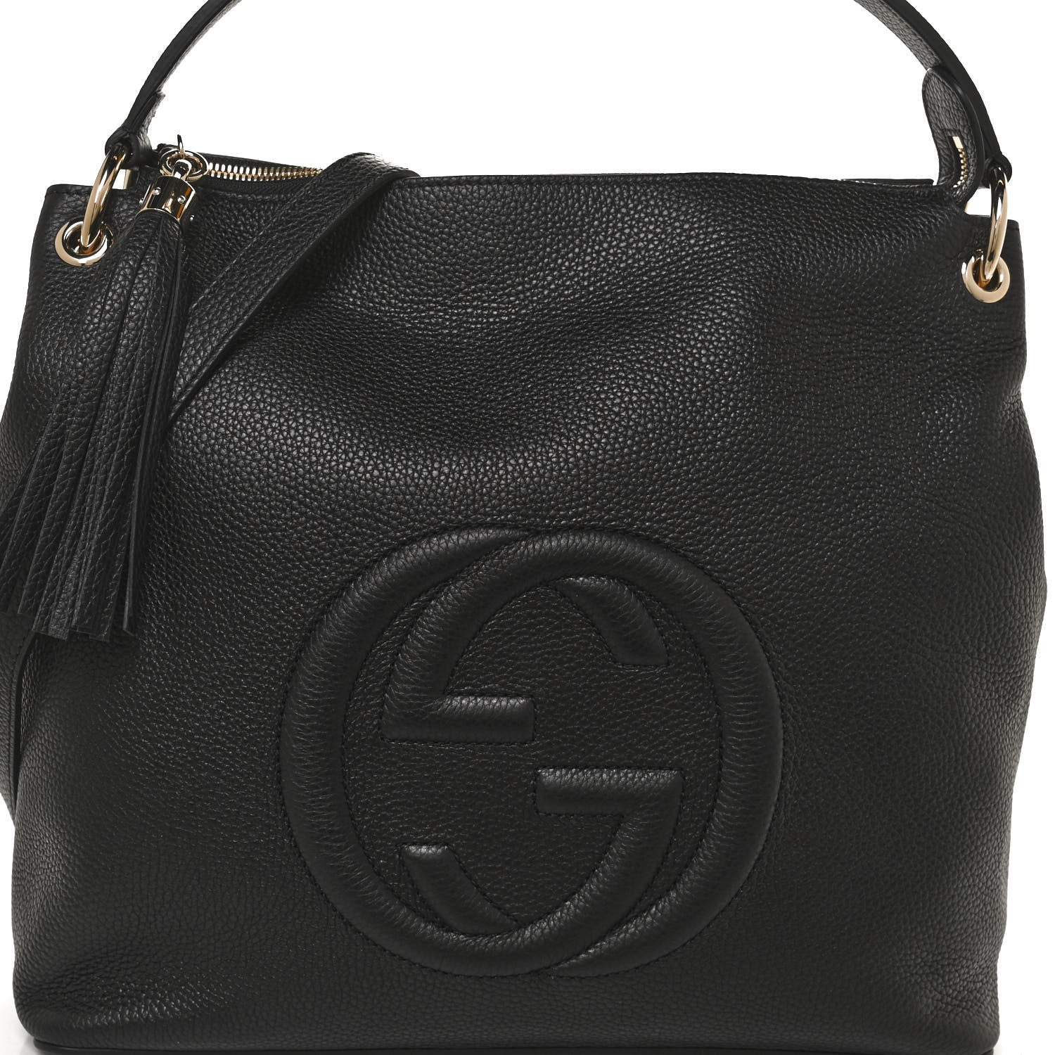 Gucci Pebbled Calfskin Large Soho Hobo Black 9 of 13
