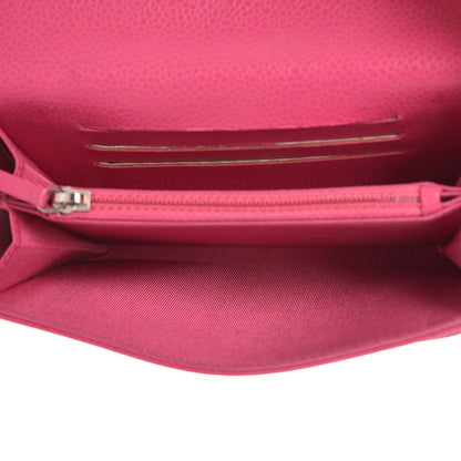 Chanel Caviar Quilted Small Flap Wallet Pink 5 of 8