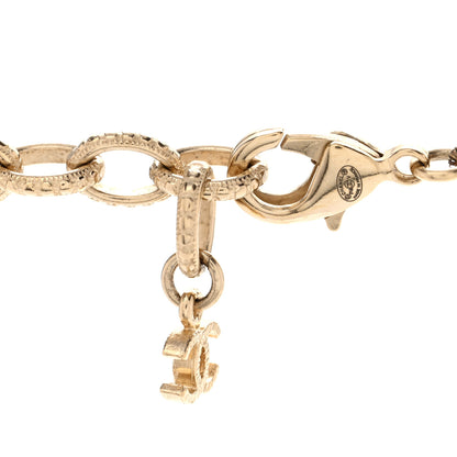 Chanel Pearl Baguette Crystal Long CC Necklace Gold 5 of 7