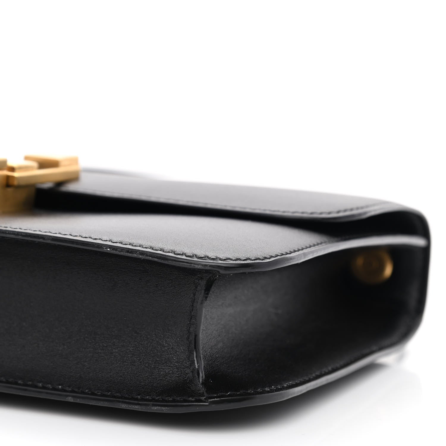 Saint Laurent Smooth Calfskin Carre Satchel Black 10 of 12