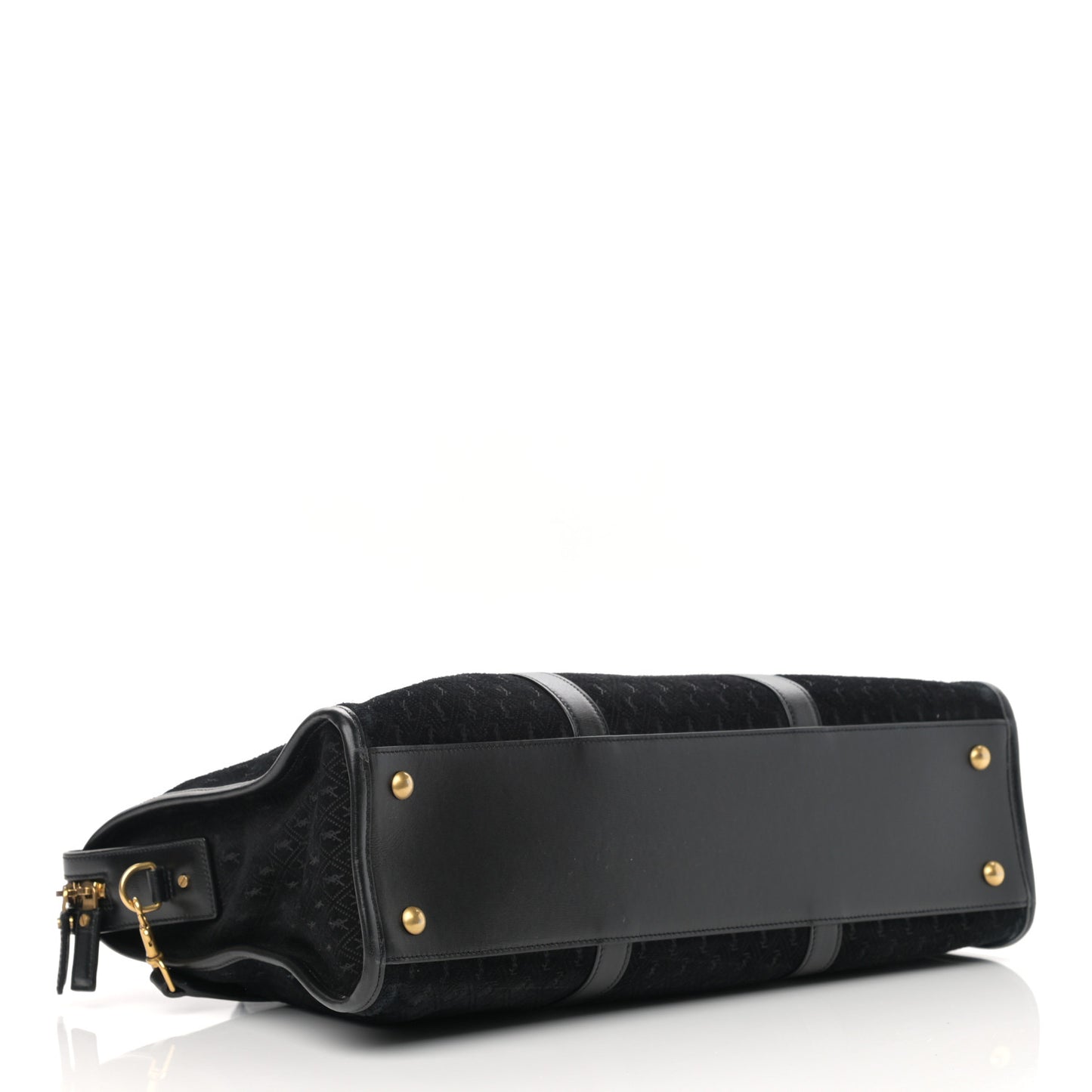 Suede All-Over Monogram Medium Le Monogramme Duffle Black