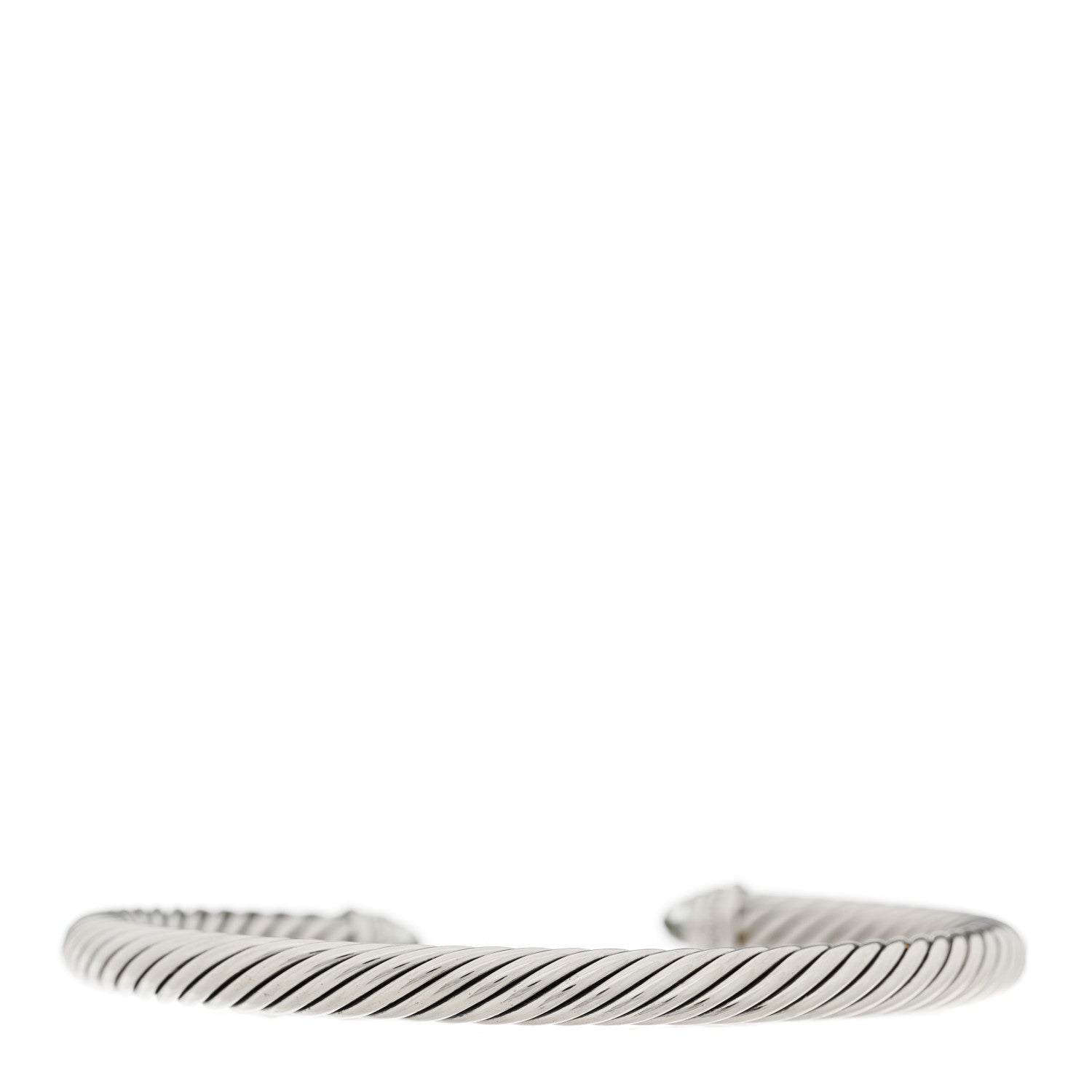 David Yurman Sterling Silver Diamond Prasiolite 5mm Cable Classics Princess Bracelet 2 of 4