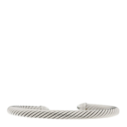 David Yurman Sterling Silver Diamond Prasiolite 5mm Cable Classics Princess Bracelet 2 of 4