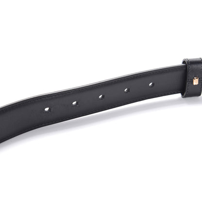 Gucci Selleria Calfskin GG Supreme Monogram Reversible 30mm Belt 80 32 Black Beige Ebony 6 of 7