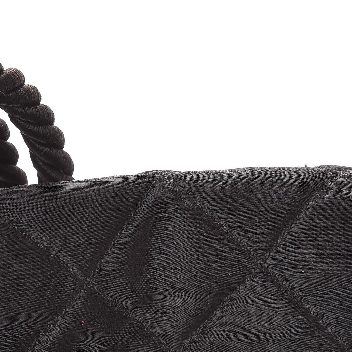 Satin Quilted Evening Clutch Black
