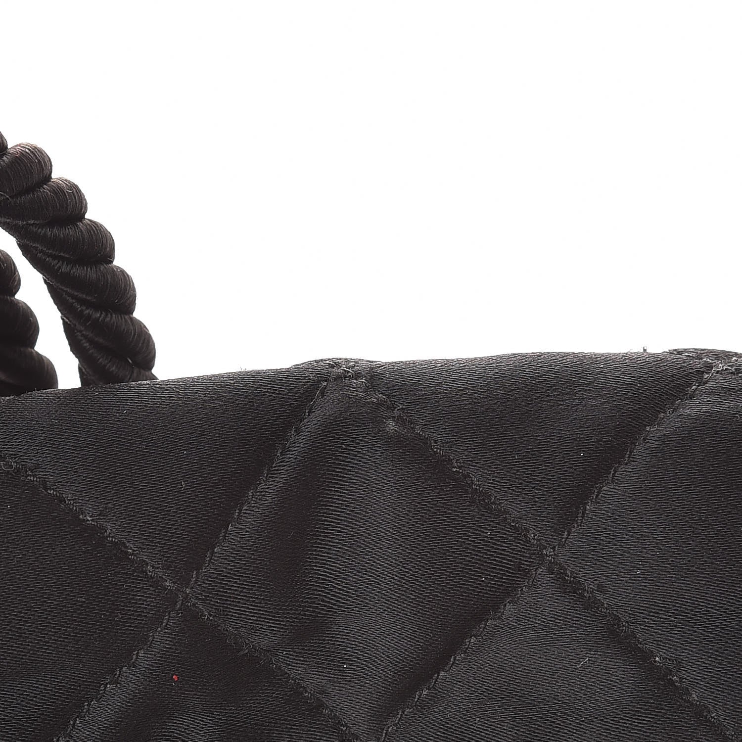 Chanel Satin Quilted Evening Clutch Black 12 of 12