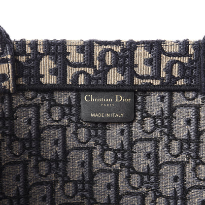 Christian Dior Oblique Book Tote Blue Multicolor 8 of 10