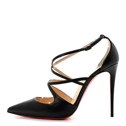 Christian Louboutin Patent Crossfliketa 100 Pumps 39 Black 1 of 11