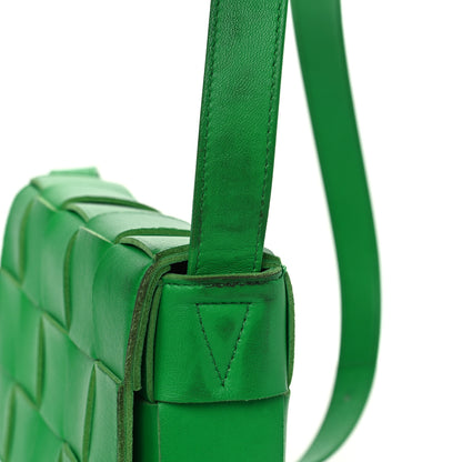 Bottega Veneta Lambskin Maxi Intrecciato Cassette Crossbody Bag Parakeet 12 of 12