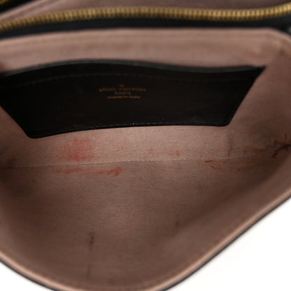 Louis Vuitton Lambskin Embossed Monogram Pochette Coussin Black 5 of 12