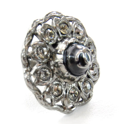 Chanel Swarovski Crystal CC Brooch 2 of 5