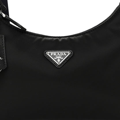 Prada Tessuto Nylon Mini Re-Edition 2000 Bag Black 9 of 12