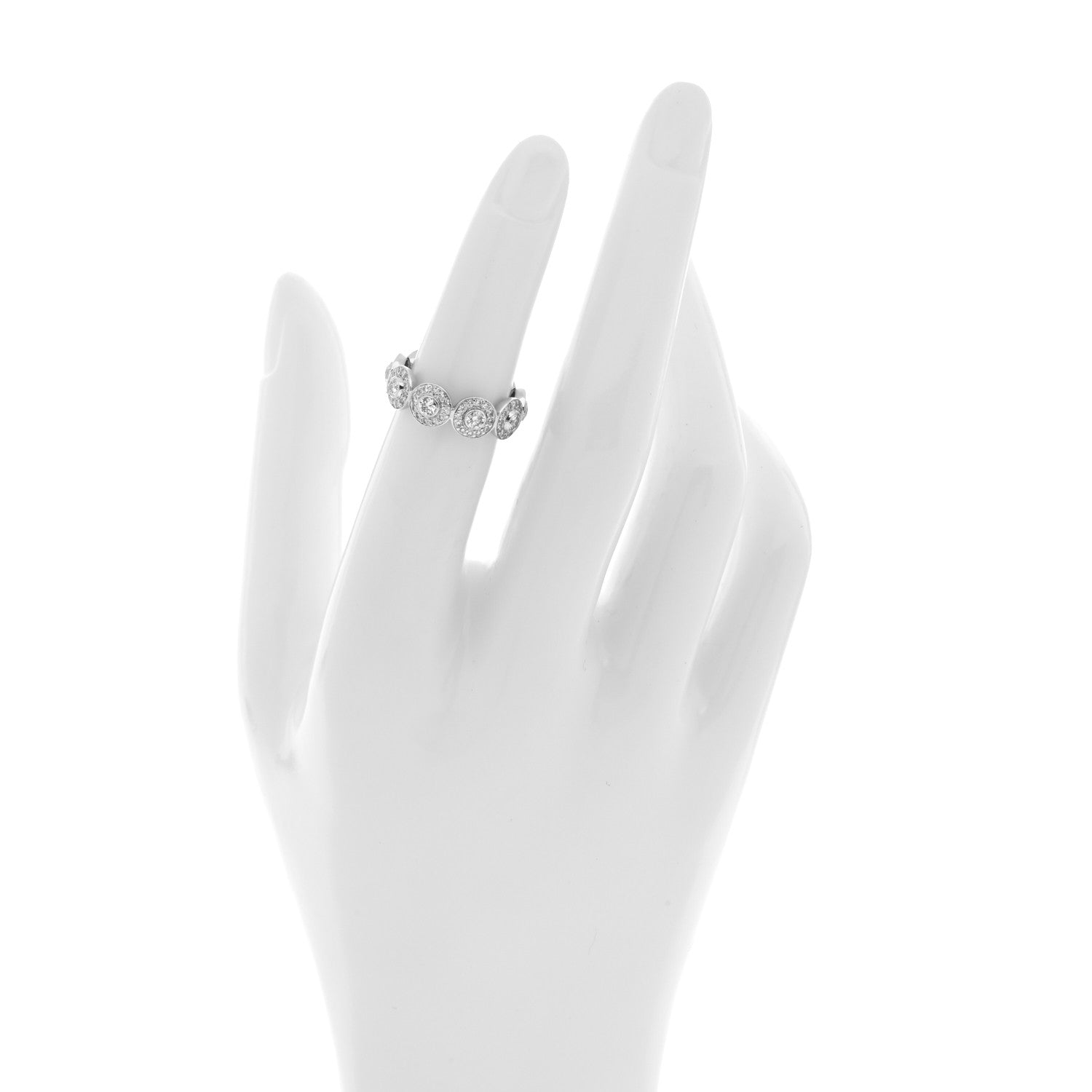 Tiffany Platinum Diamond Circlet Band Ring 49 5 2 of 4