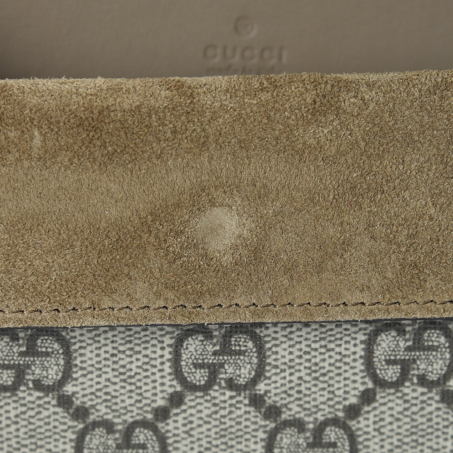 GG Supreme Monogram Super Mini Dionysus Shoulder Bag Taupe