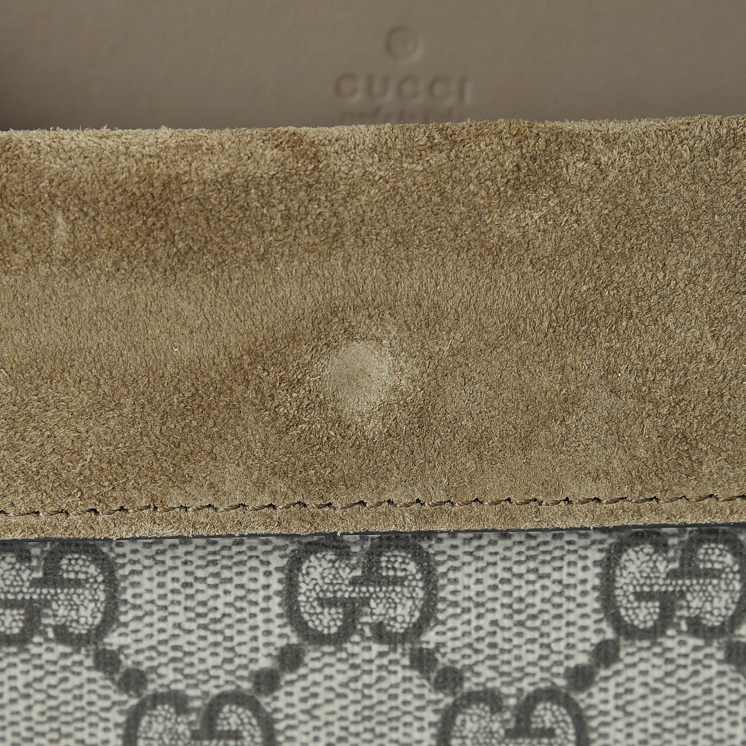 Gucci GG Supreme Monogram Super Mini Dionysus Shoulder Bag Taupe 7 of 11