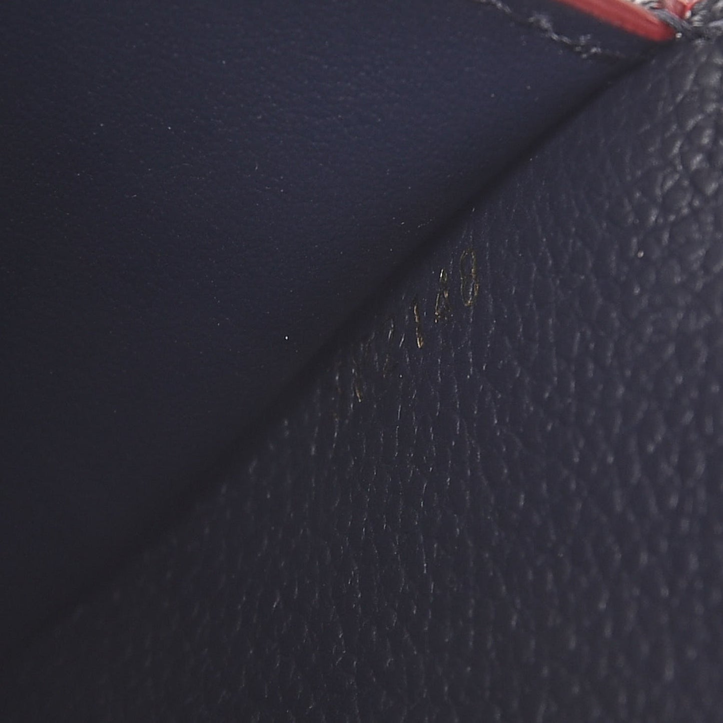 Empreinte Victorine Wallet Marine Rouge