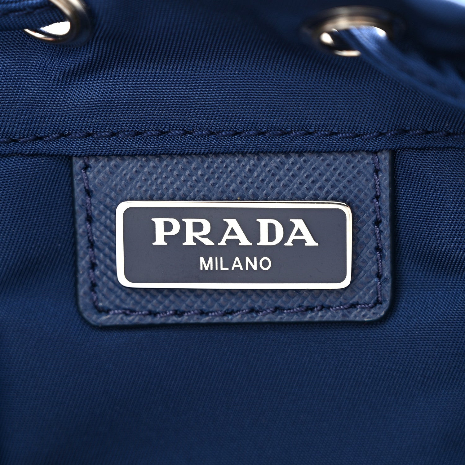 Prada Tessuto Nylon Vela Drawstring Pouch Royal 6 of 7
