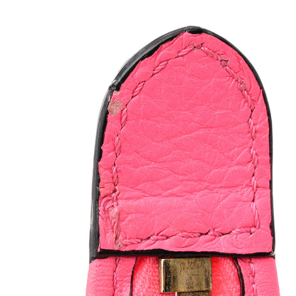 Valentino Garavani VALENTINO GARAVANI Vitello Rockstud Double Handle Tote Fuxia Fluo 14 of 21