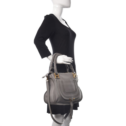 Chloe Calfskin Medium Marcie Satchel Cashmere Grey 2 of 13