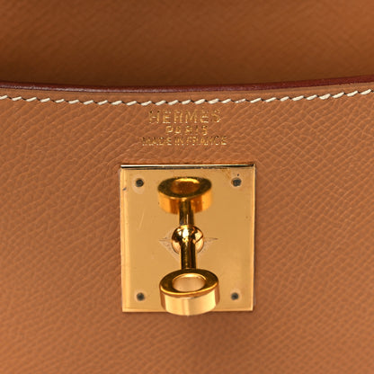 Hermes Courchevel Kelly Retourne 32 Naturelle 6 of 10