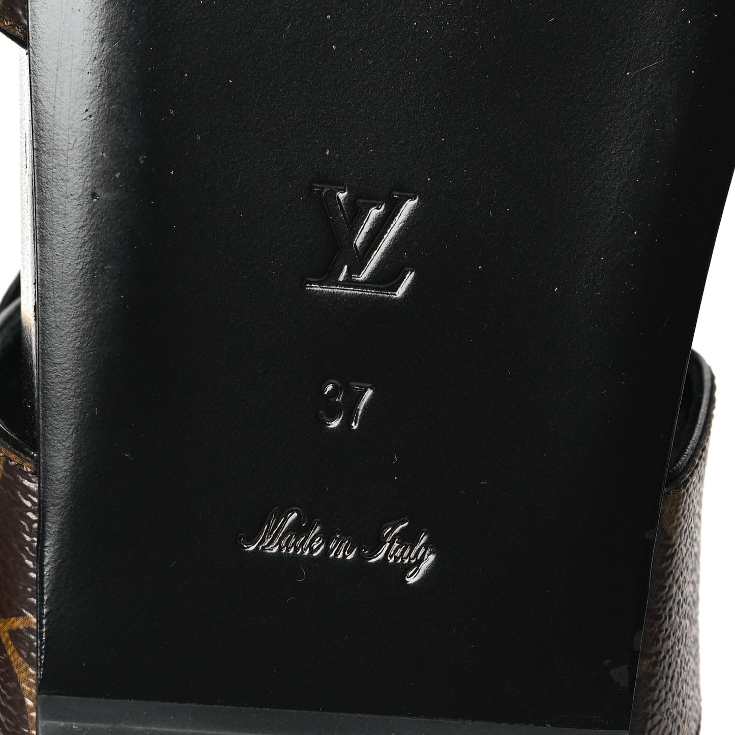 Monogram Bom Dia Mule Sandals 37 Black