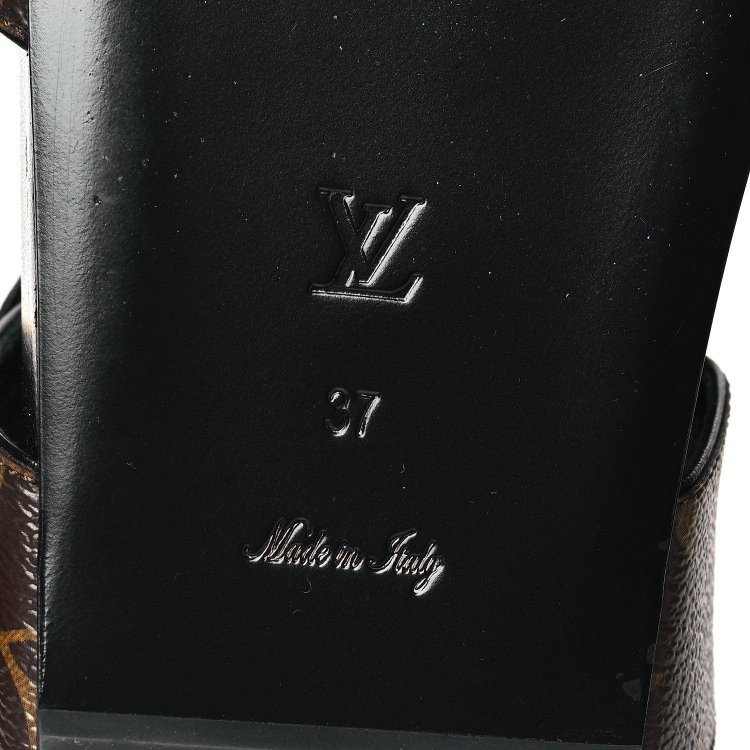 Louis Vuitton Monogram Bom Dia Mule Sandals 37 Black 6 of 8