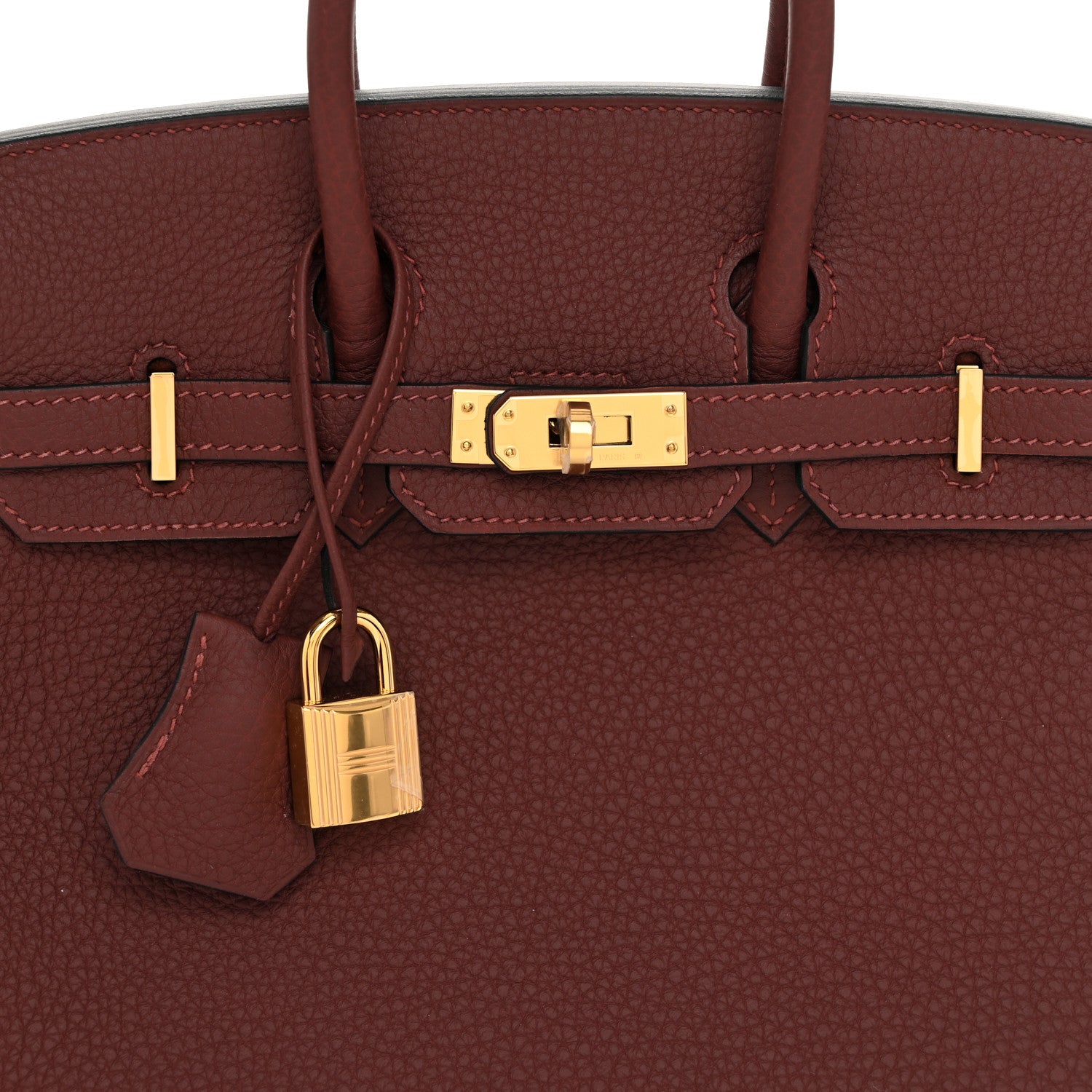 Hermes Togo Birkin 25 Rouge H 8 of 13