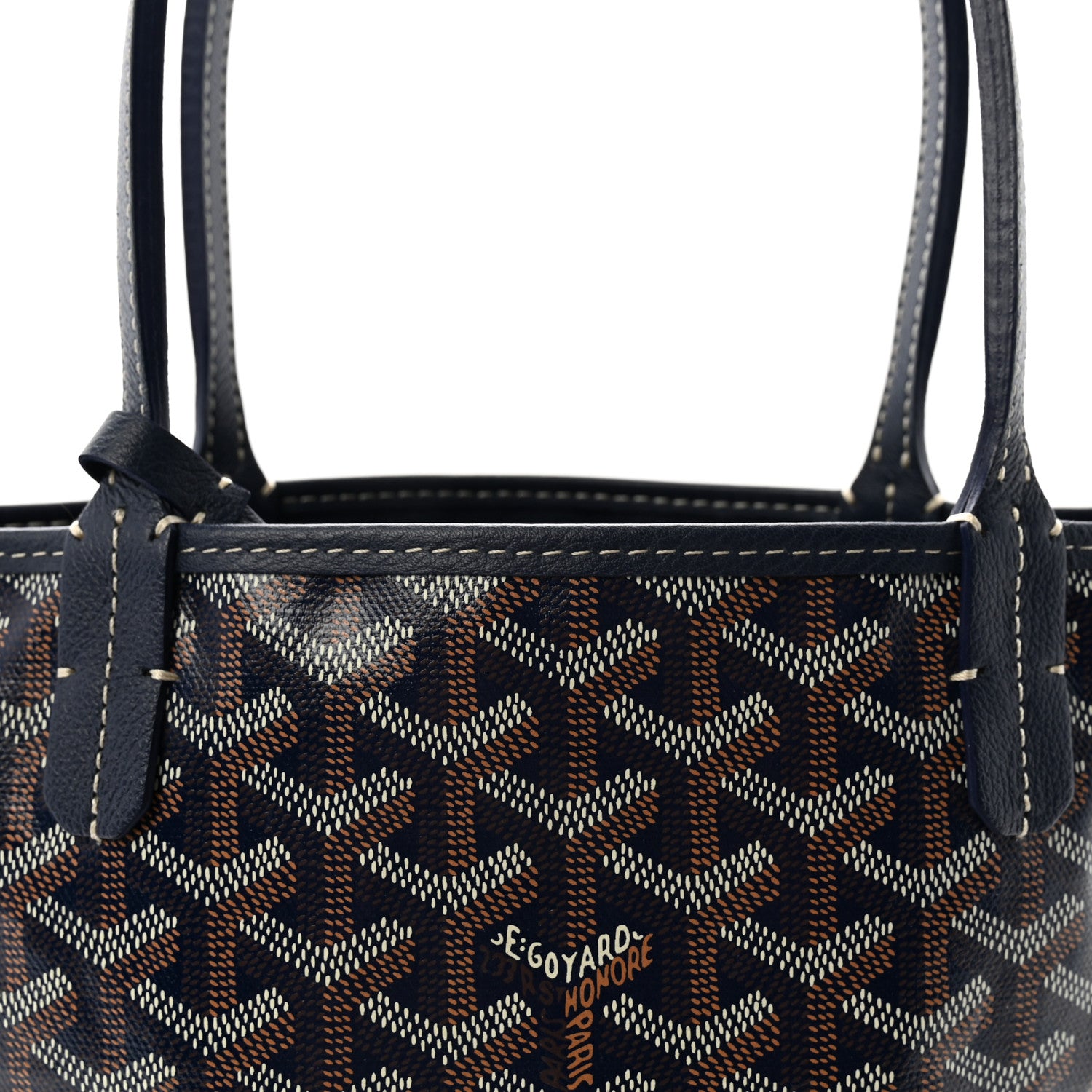 Goyard Goyardine Reversible Mini Anjou Navy 8 of 10