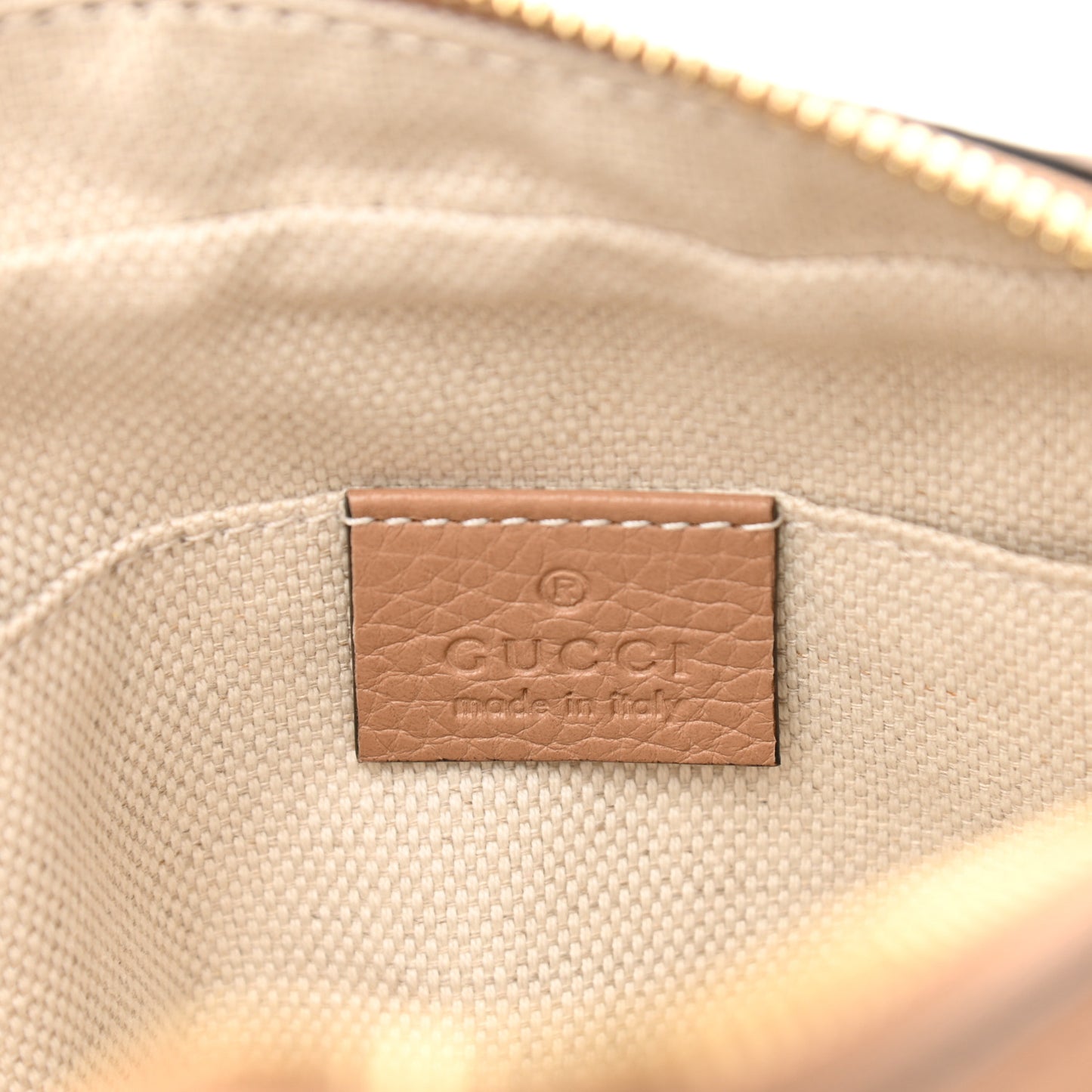 Pebbled Calfskin Small Soho Disco Bag Camelia