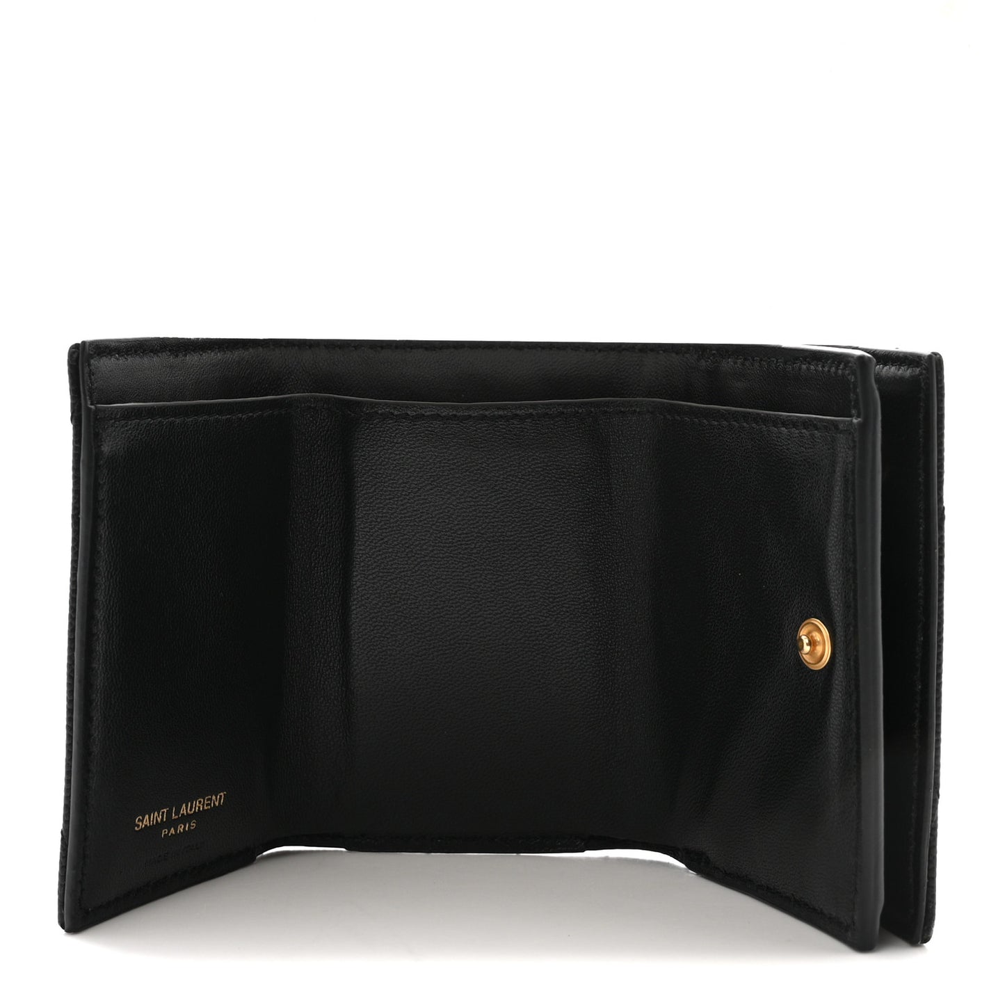 Grain De Poudre Matelasse Chevron Monogram Origami Tiny Wallet Black