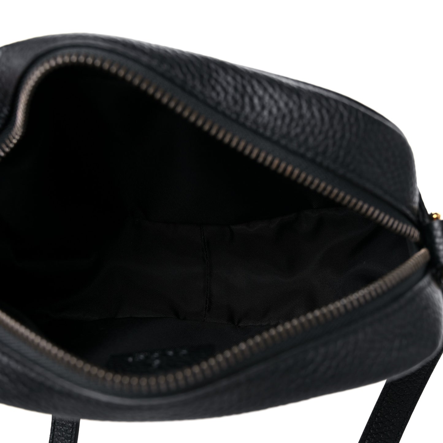 Pebbled Calfskin Mini Soho Disco Bag Black