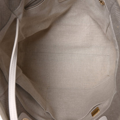 Chanel Mixed Fibers Small Deauville Tote Light Grey 6 of 10