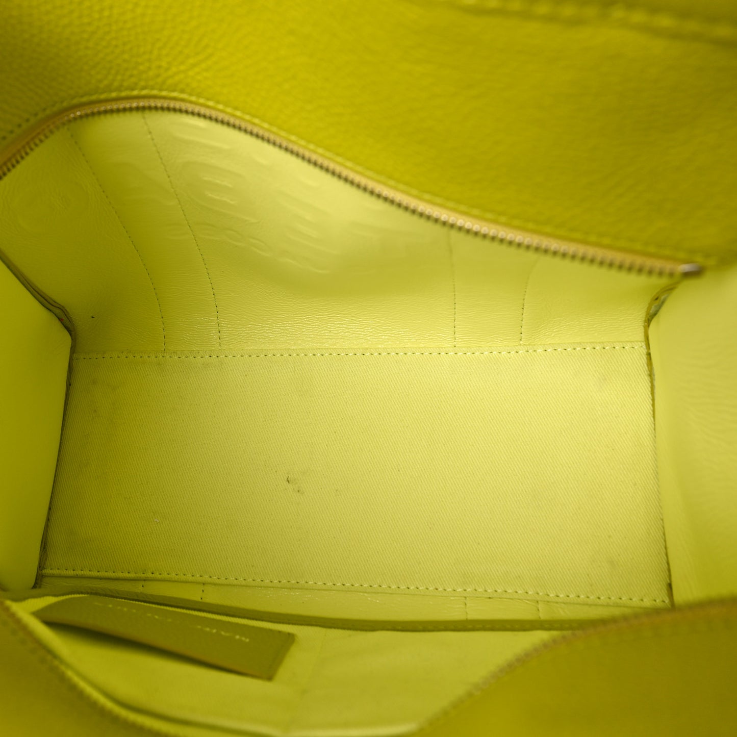 Grained Calfskin Medium The Tote Bag Limoncello