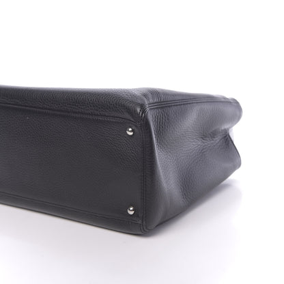 Chanel Calfskin Cerf Executive Shopper Tote Black 11 of 11