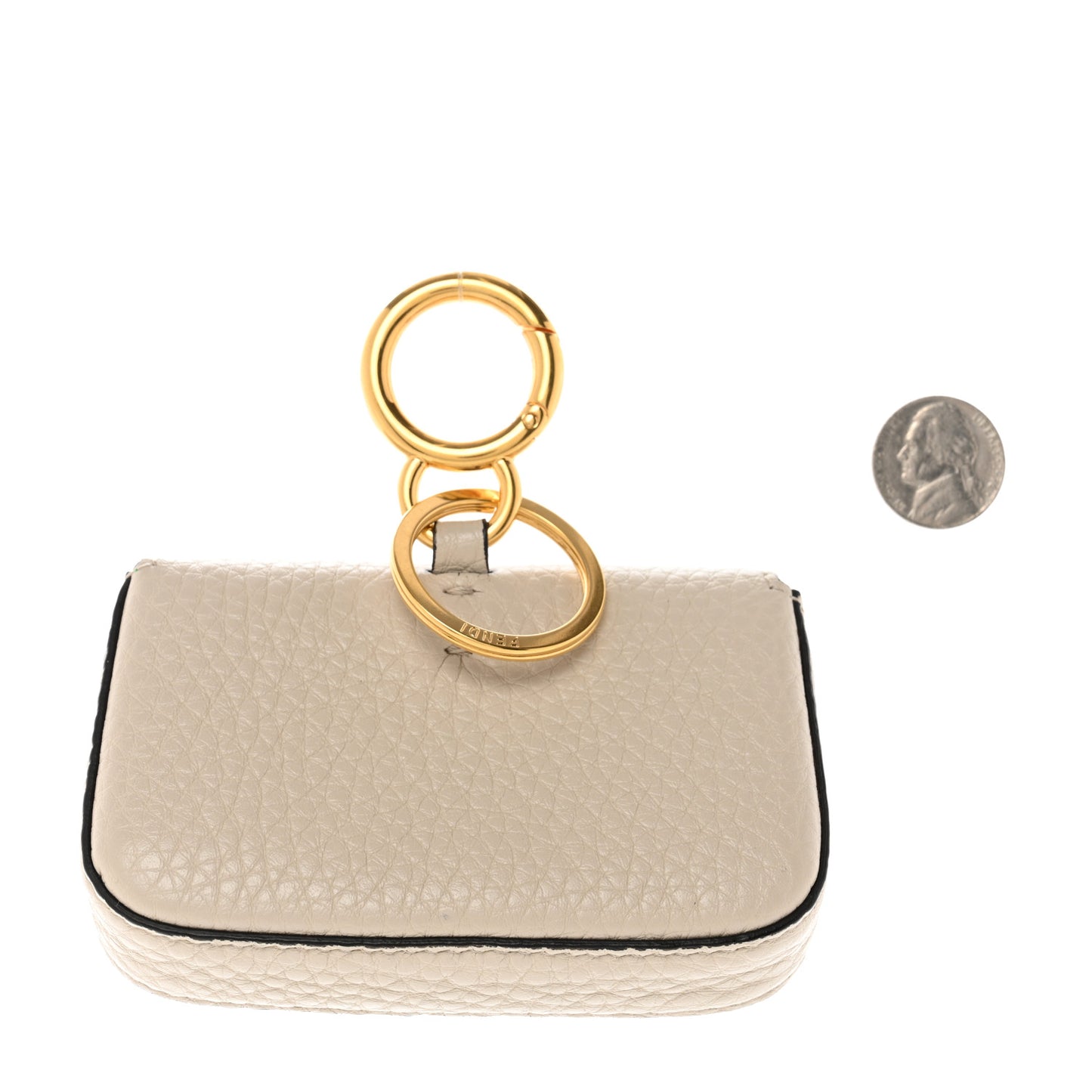 Cuoio Romano Micro Baguette Charm Latte