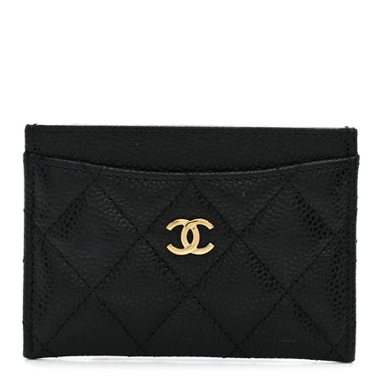 Chanel Caviar Quilted Card Holder Black 1 of 9