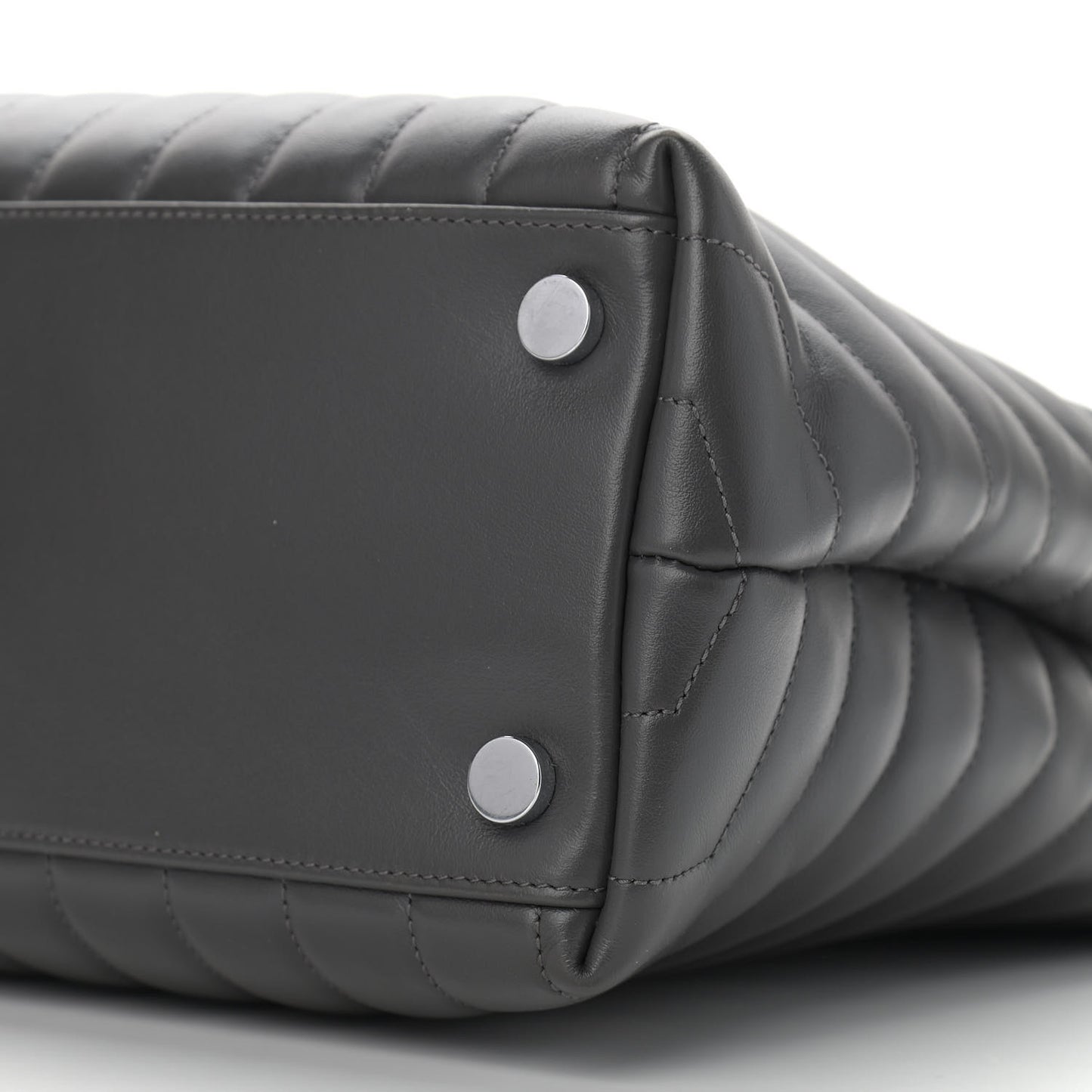 Calfskin Y Quilted Monogram Large Loulou Shopper Storm