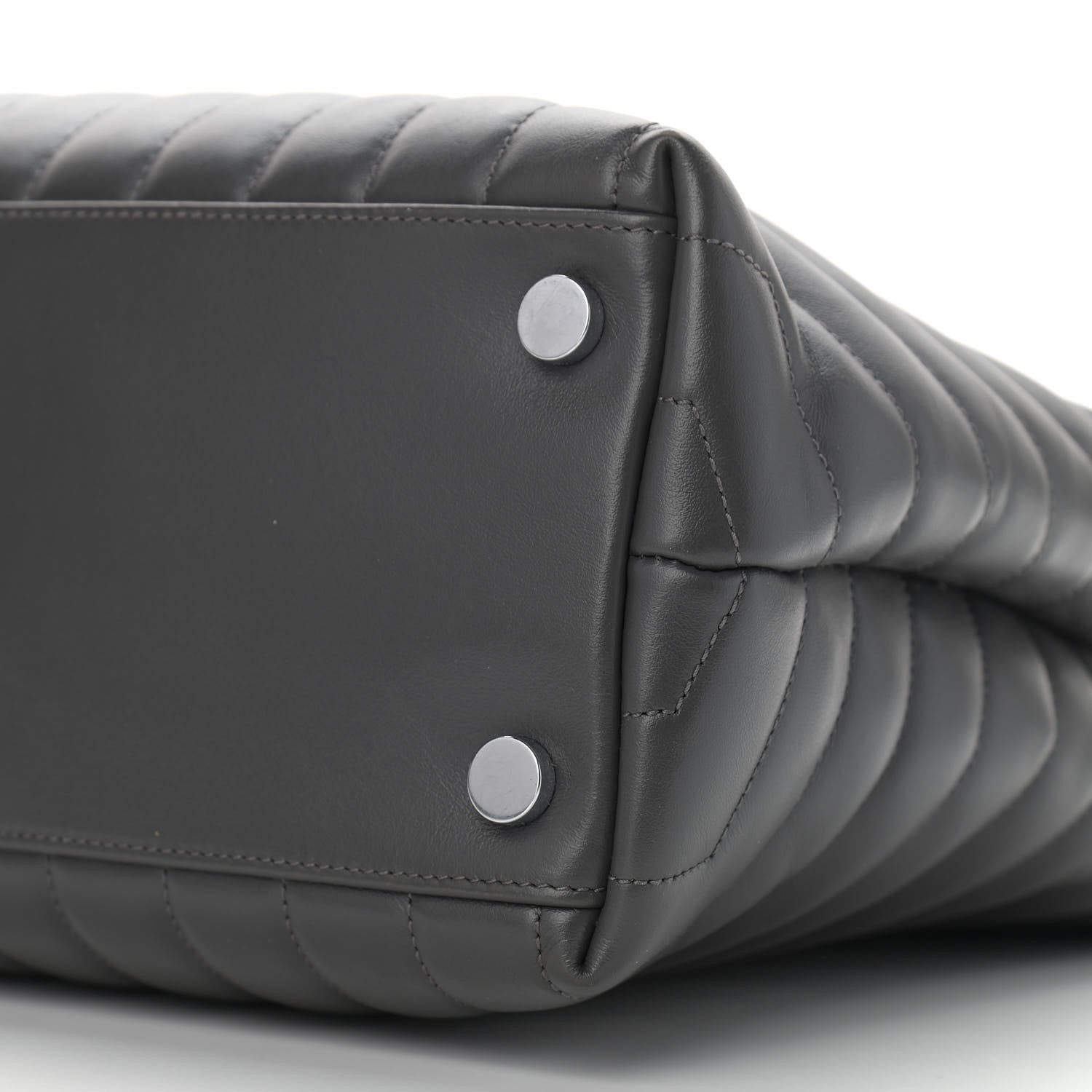 Saint Laurent Calfskin Y Quilted Monogram Large Loulou Shopper Storm 11 of 13