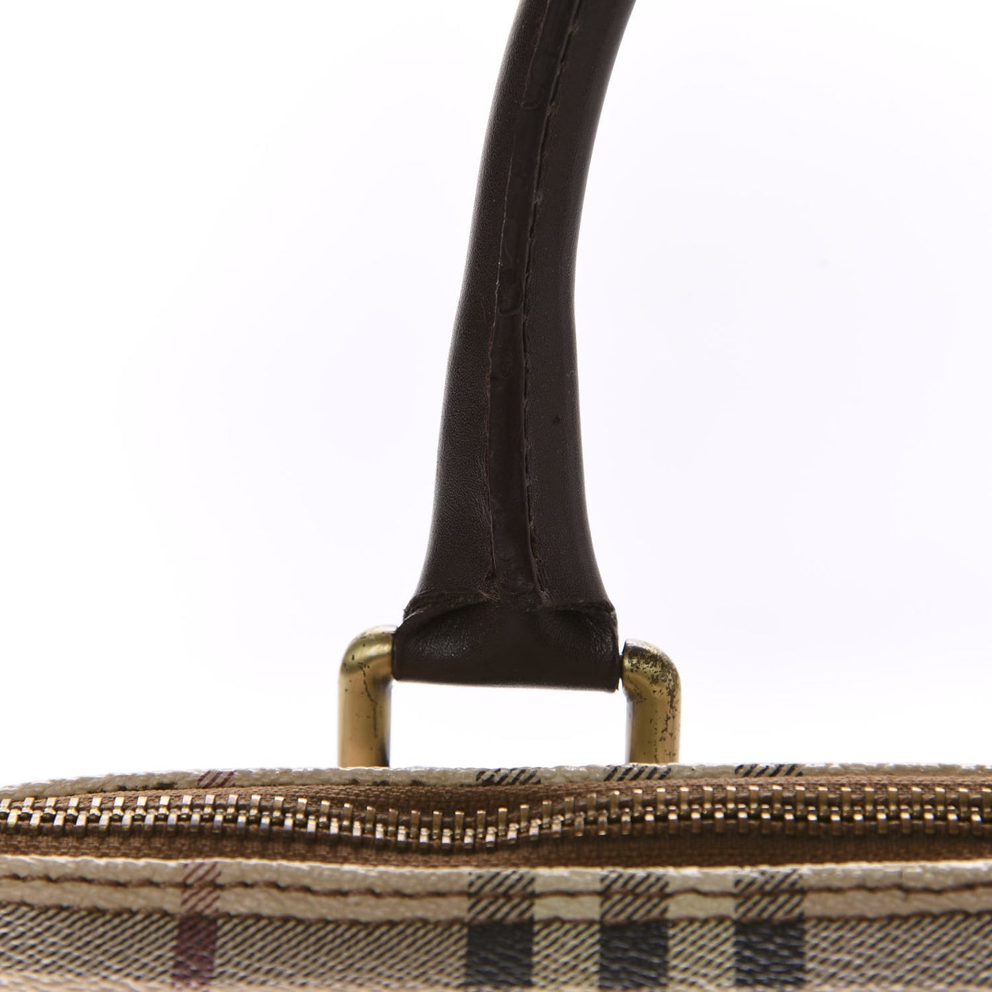 Haymarket Check Studded Bowler Brown
