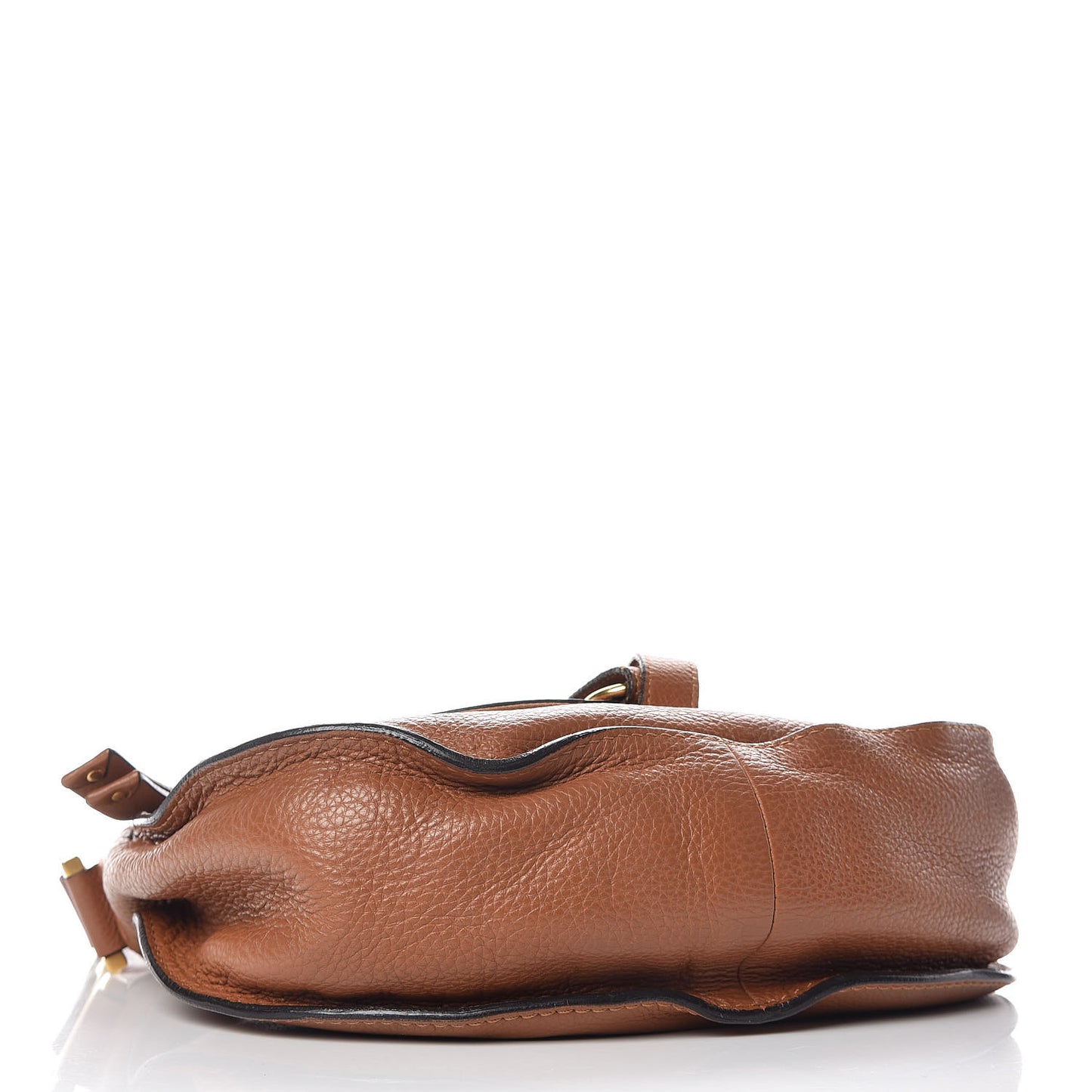 Calfskin Medium Marcie Round Zip Crossbody Bag Tan