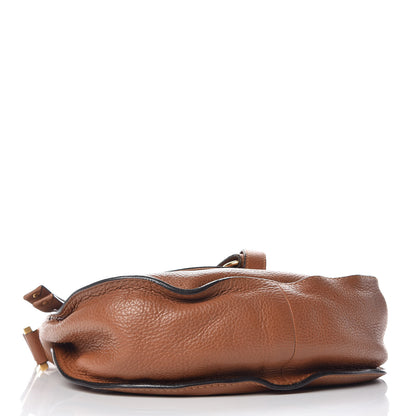 Chloe Calfskin Medium Marcie Round Zip Crossbody Bag Tan 4 of 11