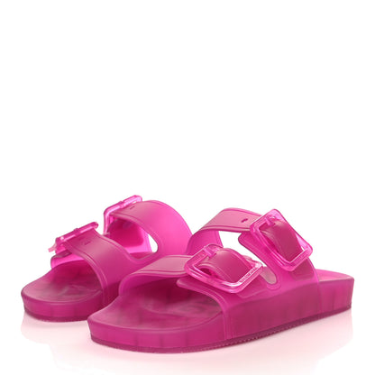 Balenciaga Technical Polyurethane Mallorca Slide Sandals 35 Pink 3 of 8