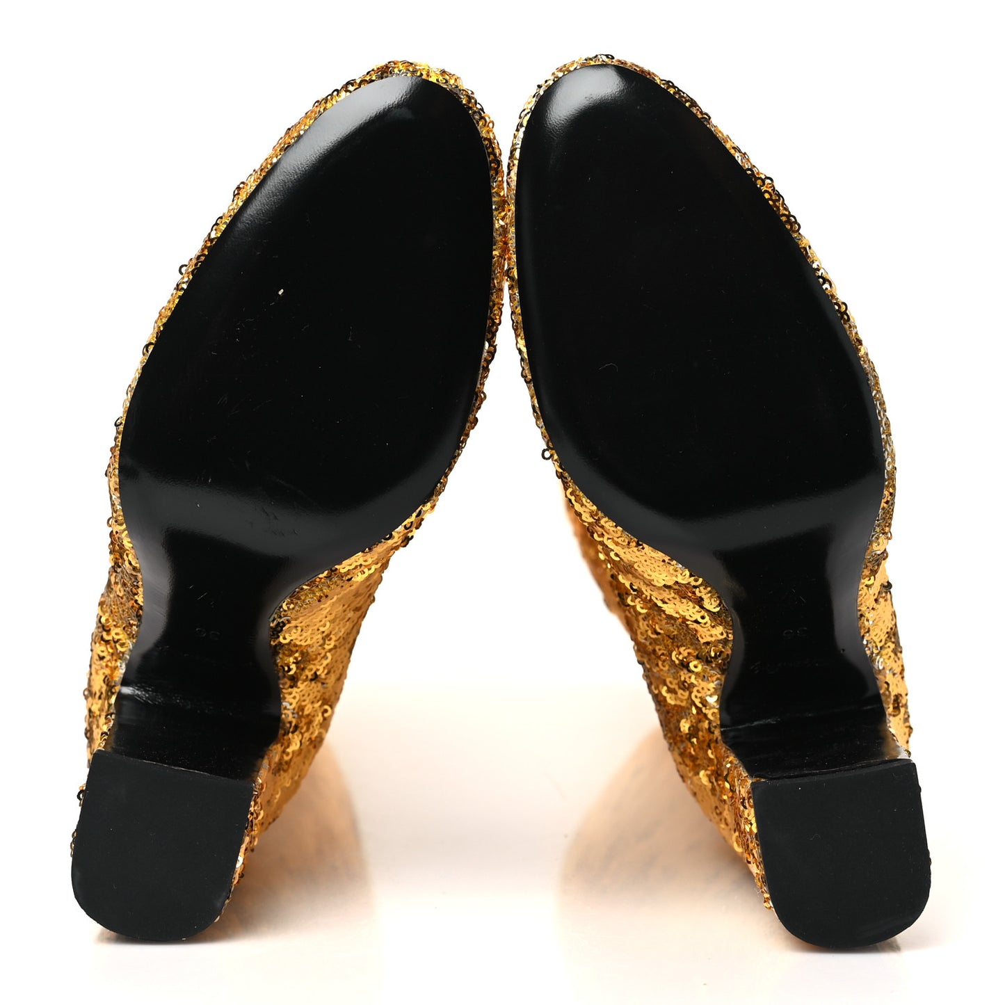 Sequin Donna High Boots 36 Gold